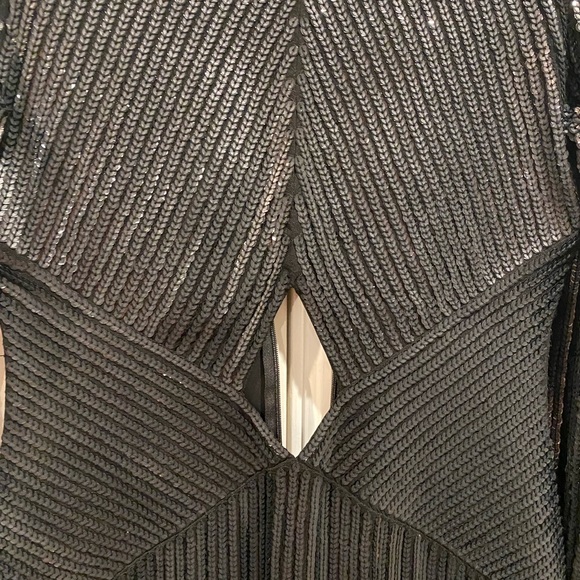 Express sequin black cutout dress - Picture 4 of 9